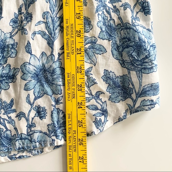 🌸New🌸Rachel Zoe Button Up Blue Floral Shirt Sz S - Picture 12 of 13